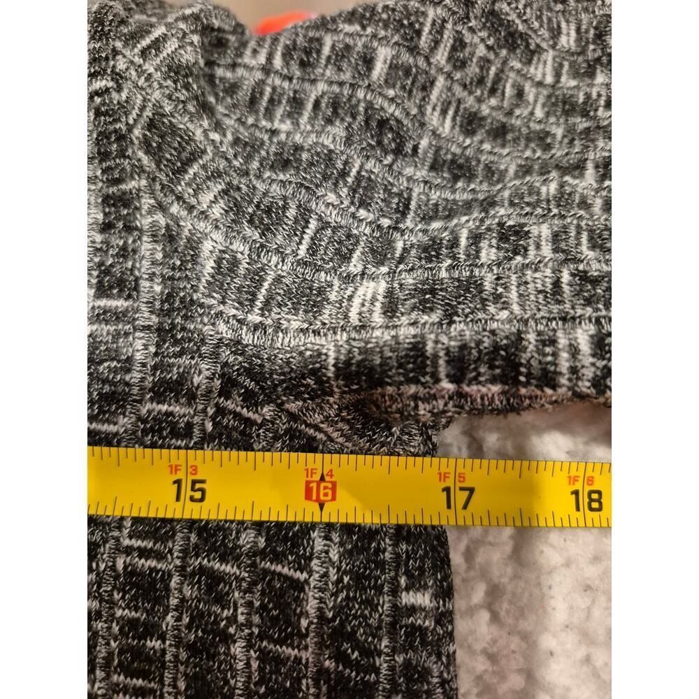 Abercrombie & Fitch Heathered Crew Neck Ribbed Short Sleeve Sweater Dress S - Picture 4 of 4